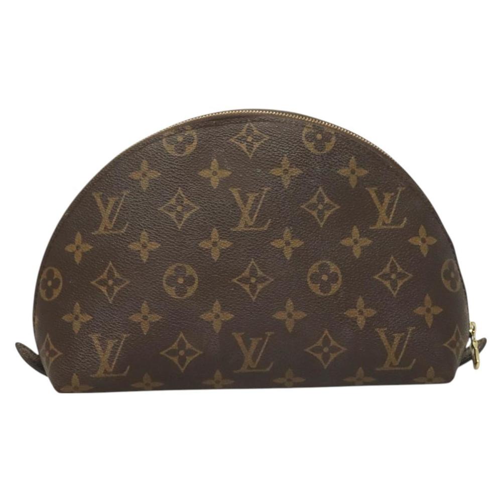 LOUIS VUITTON Monogram Trousse Demi Ronde Cosmetic Pouch M47520 LV Auth 131163 - Picture 2 of 16